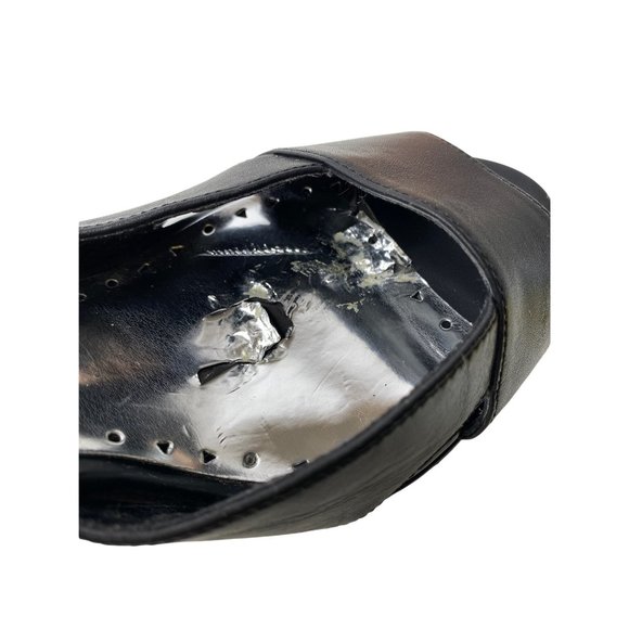 BCBG Black Double Ankle Strap 5.5” Platform Stiletto Size 8 - Picture 9 of 16